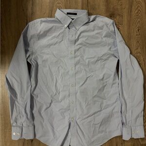 Banana Republic Light Blue Micro-Check Button-Down Shirt